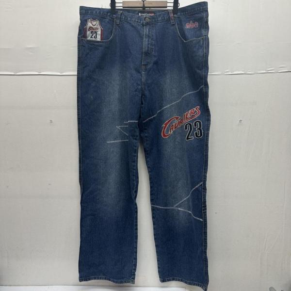 古着 W44 UNK DENIM NBA 極太 バギー デニム パンツ Cavaliers キャバリ...