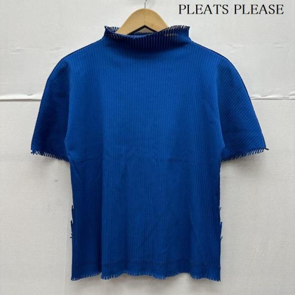 プリーツプリーズ ISSEY MIYAKE ハイネック フリンジ A-POC カットアウト カットソ...