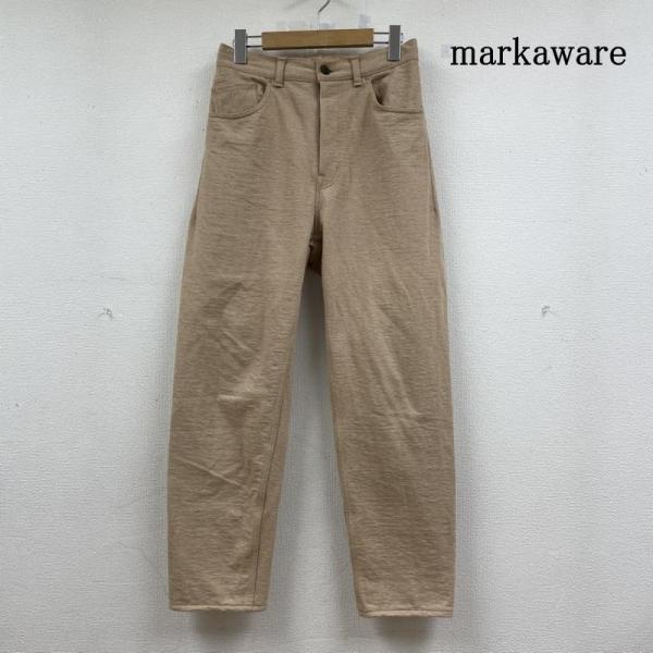 マーカウェア ストレート パンツ バックゴム リラックス ボタンフライ 無地 A19A-13PT01...