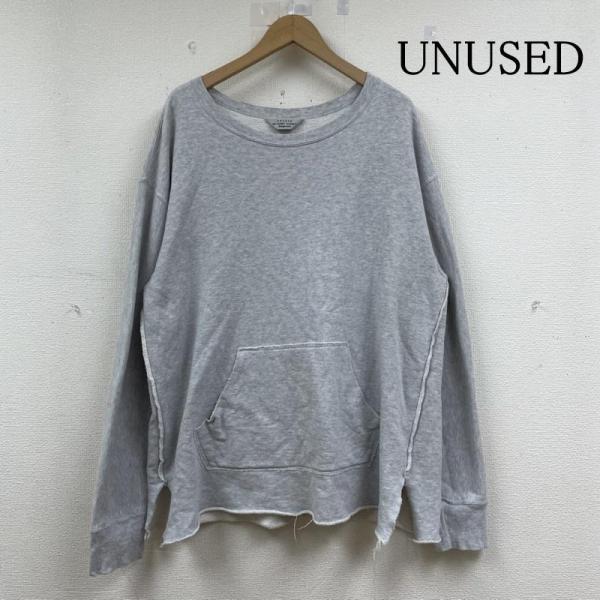 アンユーズド 長袖 スウェット トレーナー プルオーバー 無地 ダメージ加工 カットオフ 3 501...