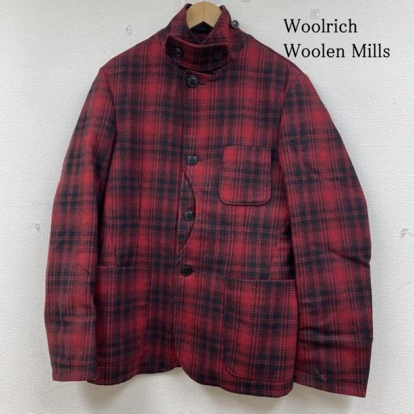 ウールリッチ ハンティング ジャケット ブルゾン チェック柄 ボタン ウール スタンドカラー 長袖 ...