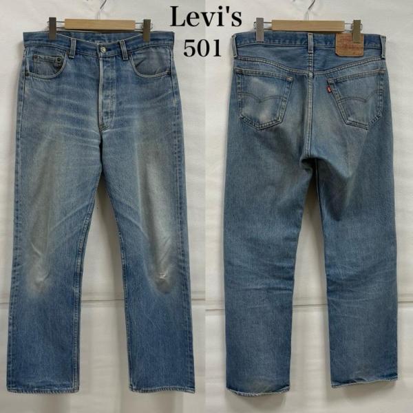 リーバイス 501 USA製 80's ヴィンテージ ボタン裏 501 シングルステッチ 35インチ...