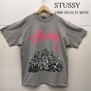 ステューシー 80s 1988 BEACH MOB Tee ビーチ モブ Tシャツ 群衆 表記無し 50151281 50151281