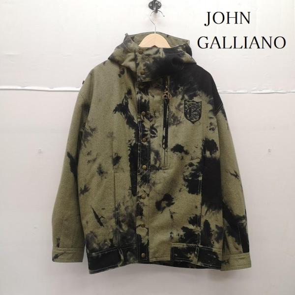 ジョンガリアーノ 00s 本人期 タイダイ 変形 ウール ジャケット COLOMBO 50 5015...