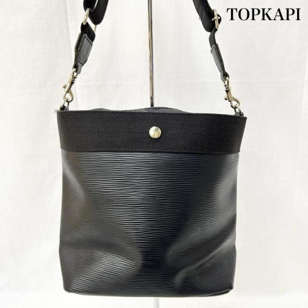 トプカピ Breath TOPKAPI RIPPLE PVCショルダーバッグ black - 501...