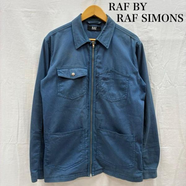 ラフ バイ ラフシモンズ ジップアップ ストレッチ カバーオール シャツ ジャケット 46 5015...