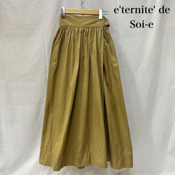 ＵＳＥＤ古着 e'ternite' de Soi-e エテルニテドゥソワ スカート風ワイドパンツ ベ...