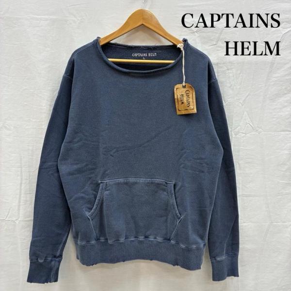 キャプテンズヘルム STILL GOD AGING SWEAT ピグメントダイ カットオフ スウェッ...
