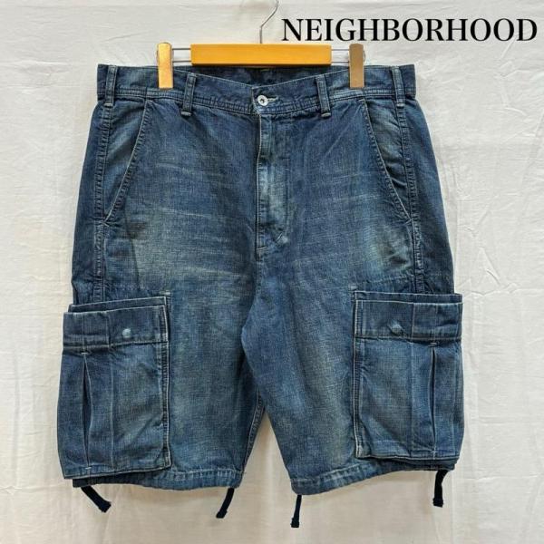 ネイバーフッド WASHED CARGO / C-ST ウォッシュド カーゴ ショーツ デニム ハー...
