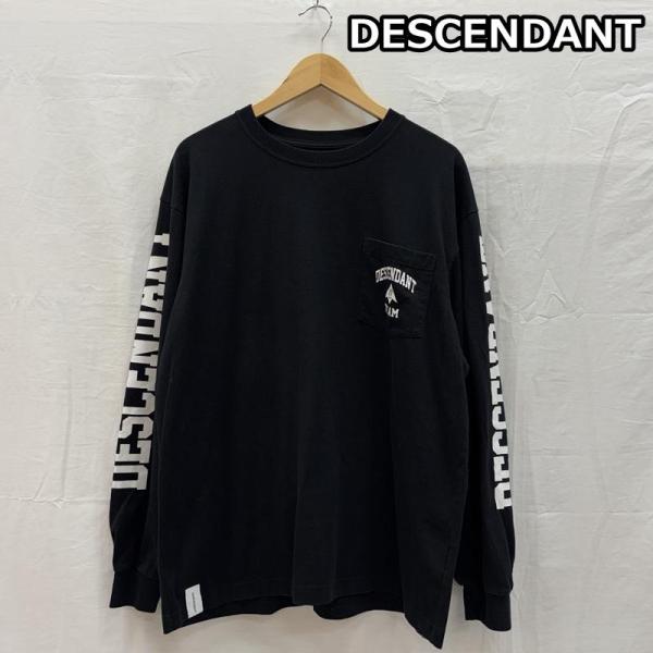ディセンダント スリーブ ロゴ プリント クルーネック ポケット ロンT 長袖 Tシャツ 2 501...