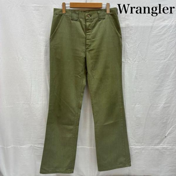 ラングラー 70s 80s USA製 フレア スラックス ミリタリー パンツ TALON ヴィンテー...