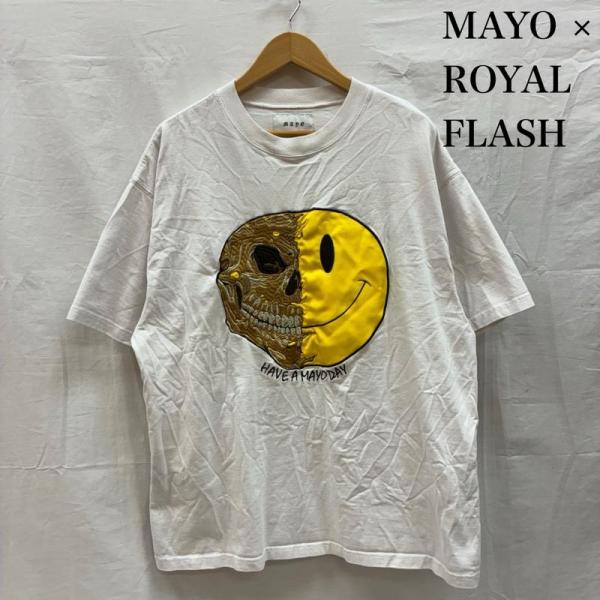 ロイヤルフラッシュ MAYO メイヨー 別注 Smile Skull TEE スマイル スカル Tシ...