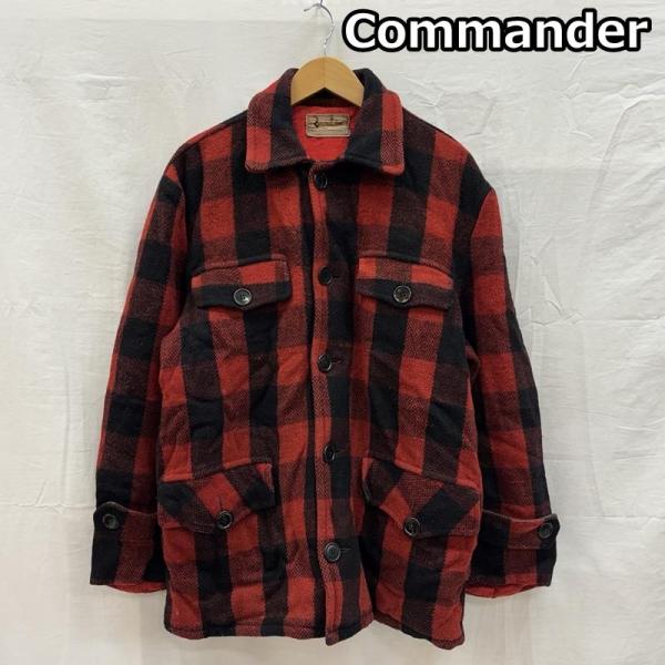 古着 Commander ビンテージ バッファローチェック ウール ハンティング ジャケット - 5...