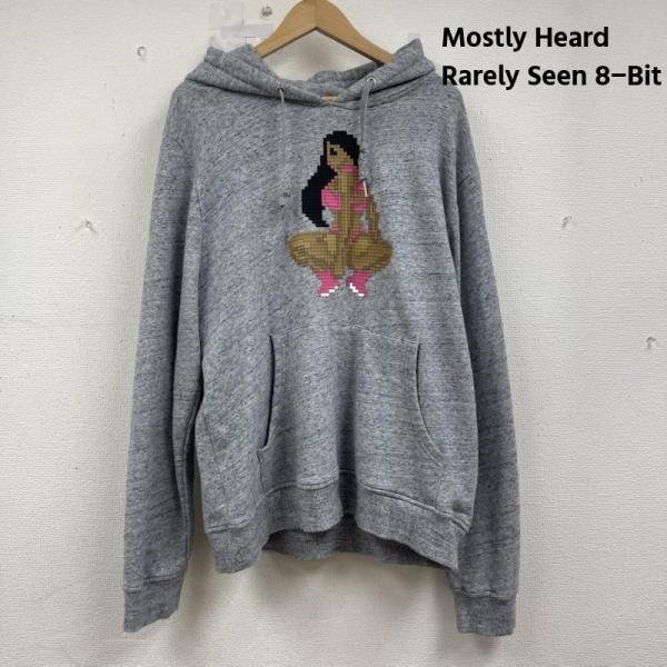 古着 Mostly Heard Rarely Seen 8-Bit グラフィック ブロック パーカー...