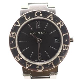 BVLGARI/ブルガリ BB23SS ブルガリブルガリ クオーツ QZ 黒文字盤 腕時計 シルバー レディース ブランド｜branje-stores