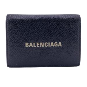 BALENCIAGA/バレンシアガ  594312 レザー 三つ折り財布 ブラック レディース ブランド｜branje-stores