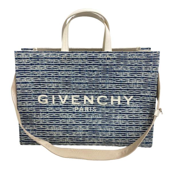 GIVENCHY/ジバンシィ  Gトート ミディアム 2way デニム トートバッグ ブルー ユニセ...