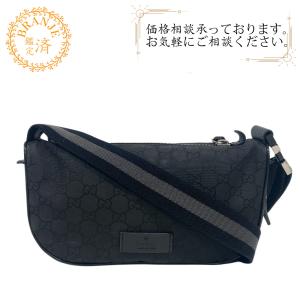 GUCCI/グッチ GGナイロン ナイロン ボディバッグ ブラック ユニセックス ブランド
