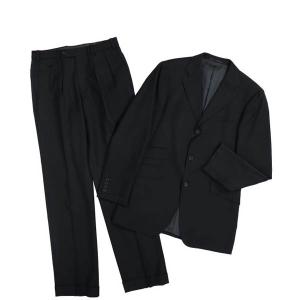 バーバリーブラックレーベル スーツ セットアップ 40R M ジャケット×パンツ ウール メンズ 黒 BURBERRY BLACK LABEL 51JE95｜brankasta-ec