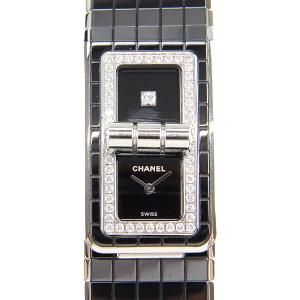 シャネル コード ココ 腕時計 H5148 ダイヤモンド 高精度クォーツ ターンロック レディースウォッチ CHANEL 定価154万 52GB40｜brankasta-ec