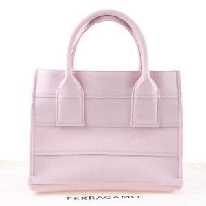 フェラガモ ロゴ トートバッグ スモール 214988 ハンドバッグ レディース バブルガム FERRAGAMO 定価16.5万 62EZ04｜brankasta-ec