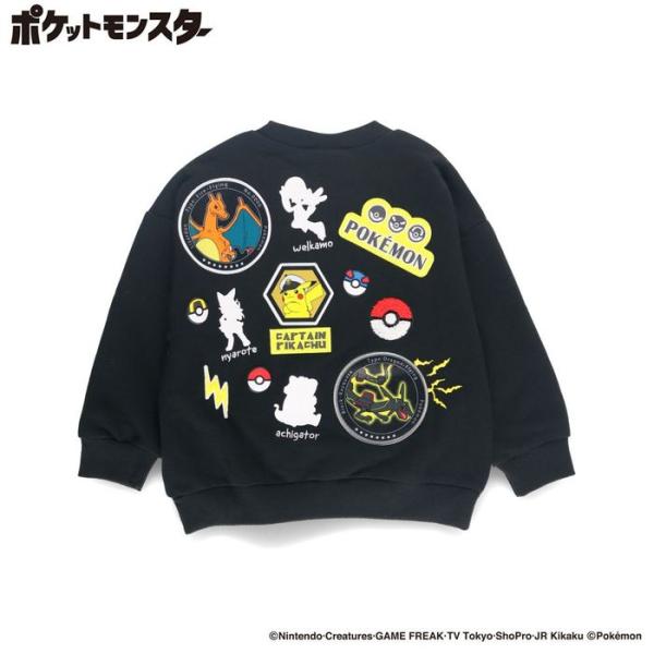 【ポケットモンスター（ポケモン）】ワッペン裏毛トレーナー