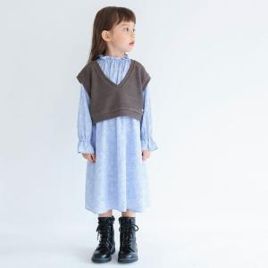 アウトレット■【プチレディ】セットワンピース カットソー トップス バックプリント 女の子 ガールズ 子供服 子ども服 ベビー フォーマル 結婚式 発表会｜branshes