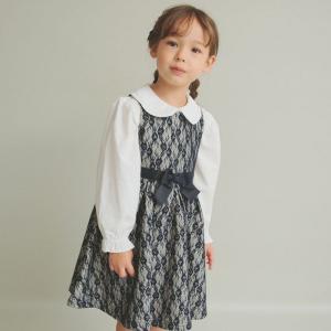 【フォーマル】レース柄ジャンパースカート 女の子 ガールズ SS 春物 夏物 春夏物 子供服 子ども服 キッズ 子供 子ども｜branshes