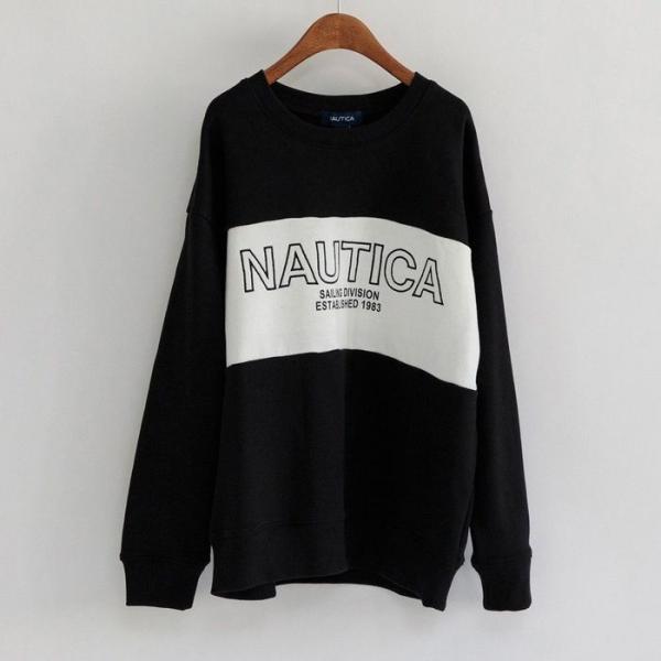 【NAUTICA/ノーティカ】配色切替裏毛トレーナー