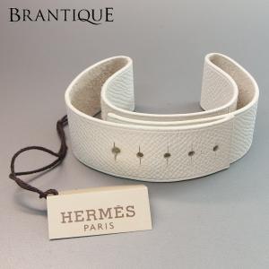 エルメス バレニア用 純正革ベルト HERMES BA1.510.230 ホワイト 25ｍｍ幅 腕時計用 「18464」｜brantique