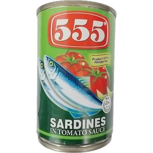 555 Sardines in Tomato Sauce Philippines イワシ トマトソー...