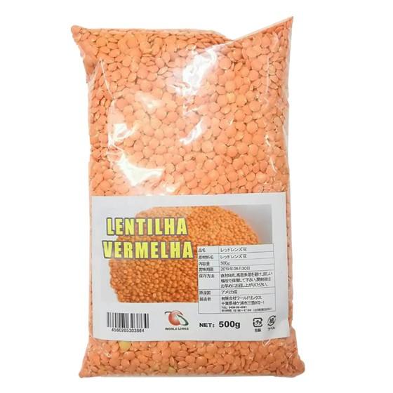 レッドレンズ豆　LENTILHA VERMELHA（レンチーリャヴェルメーリャ）　500g