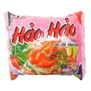 ベトナムで大人気！インスタントヌードル HAOHAO　ピリ辛海老風味