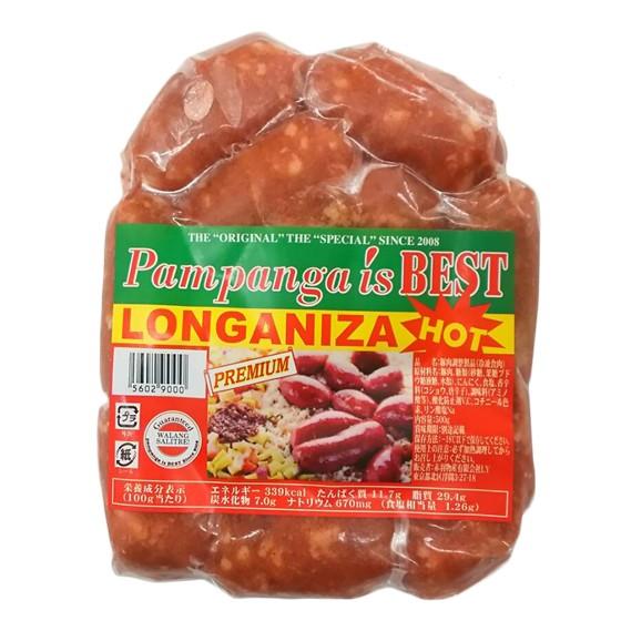 粗挽き生ソーセージ　ロンガニーザHOT　500g