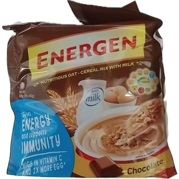 MAYORA ENERGEN Chocolate オートミール入り粉末飲料 チョコレート味 インドネ...