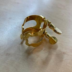ハリソン　ソプラノサックス　リガチャー　金メッキ　S/GP
