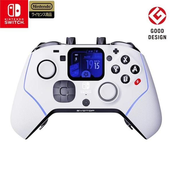 EVOTOP White ゲームコントローラー Nintendo Switch/PC対応 【任天堂ラ...