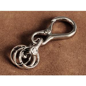 シルバー カラビナ キーホルダー（XSサイズ） キーリング ベルトフック