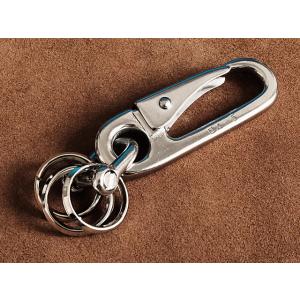 真鍮 スナップシャックル キーホルダー（オリジナルリング仕様 M