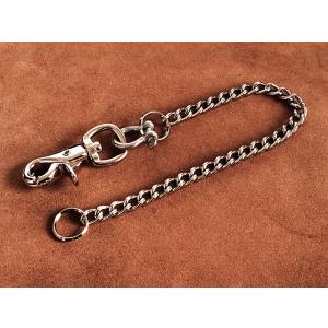 シルバー 喜平ウォレットチェーン レバーナスカン（ショート）