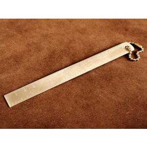 真鍮 定規（ロング） ソリッドブラス メジャー ルーラー