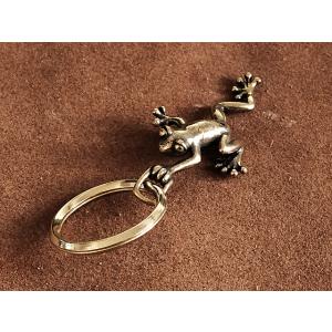 真鍮 キーホルダー（トカゲ）爬虫類 とかげ ヤモリ イモリ ブラス