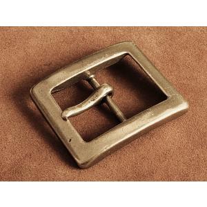 真鍮 レザーベルト用 バックル (スタンプ スクエア)38mm 真鍮 レザーベルト用 バックル (スタンプ スクエア)38mm