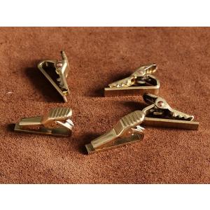 5個セット 真鍮製 クリップ： ブラス 雑貨 手芸用品 パーツ タイピン