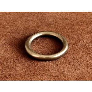 真鍮製 指輪 25号 （Lサイズ）リング パーツ アクセサリー ゴールド