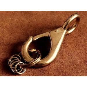 シルバー アイスナップ ナスカン キーホルダー（Lサイズ）ステンレス