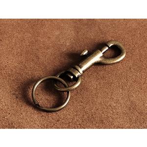真鍮 スナップフック キーホルダー（Sサイズ）ナスカン カラビナ