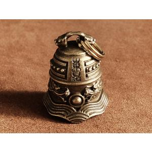 真鍮 呼び鈴 キーホルダー（ドラゴン）龍 辰 ガーディアンベル ゴールド ブラス カウベル 釣鐘 つ...