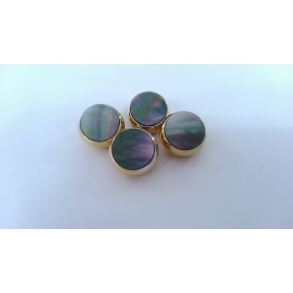 ヤマハユーフォ　YEP842/642ピストンボタン　黒蝶貝カスタマイズ