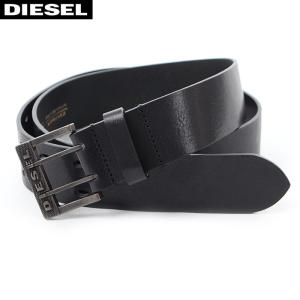 ディーゼル DIESEL レザーベルト メンズ ブラック B...